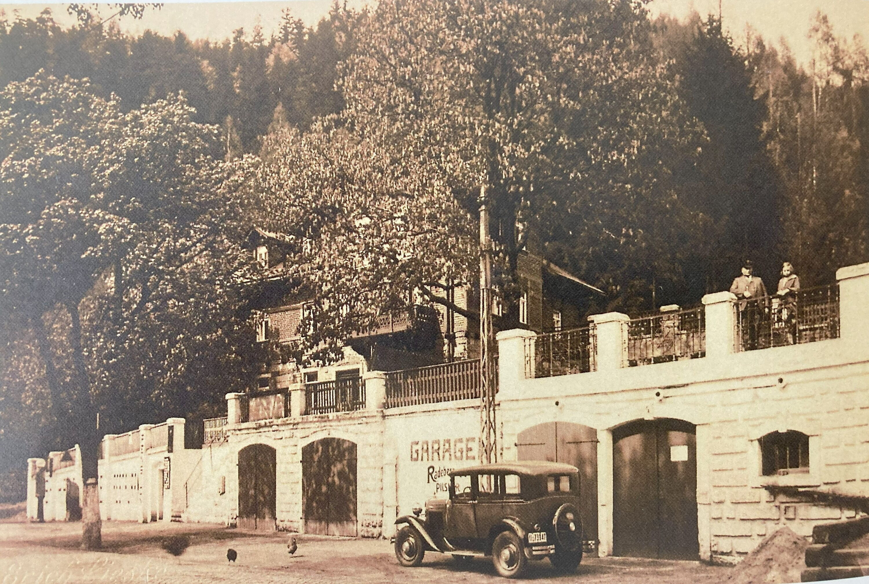 Historische Aufnahme vom Forsthaus Kirnitzschtal