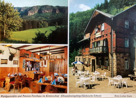 Historische Aufnahme vom Forsthaus Kirnitzschtal