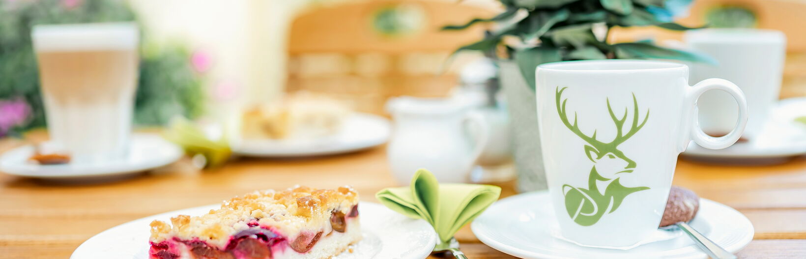 Essen auf Terrasse in Forsthaus Kirnitzschtal Pura