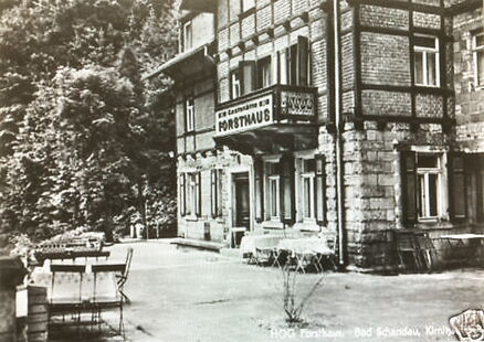 Historische Aufnahme vom Forsthaus Kirnitzschtal