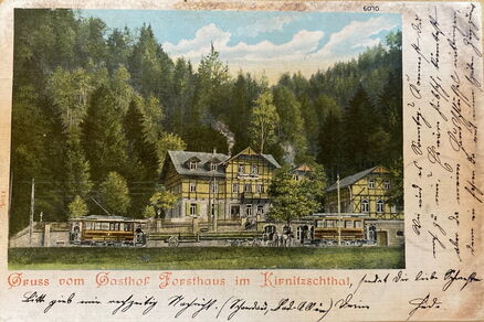 Postkarte Forsthaus Kirnitzschtal