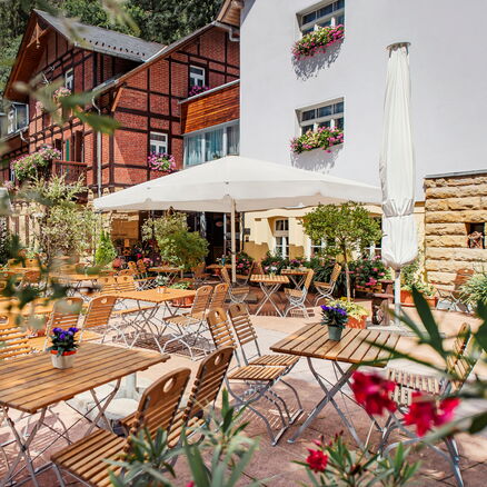 Terrasse in Forsthaus Kirnitzschtal Pura