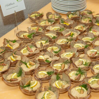Jubiläumsempfang 125 Jahre Forsthaus im Kirnitzschtal - am Buffet