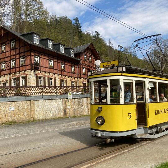 Historische Aufnahme vom Forsthaus Kirnitzschtal