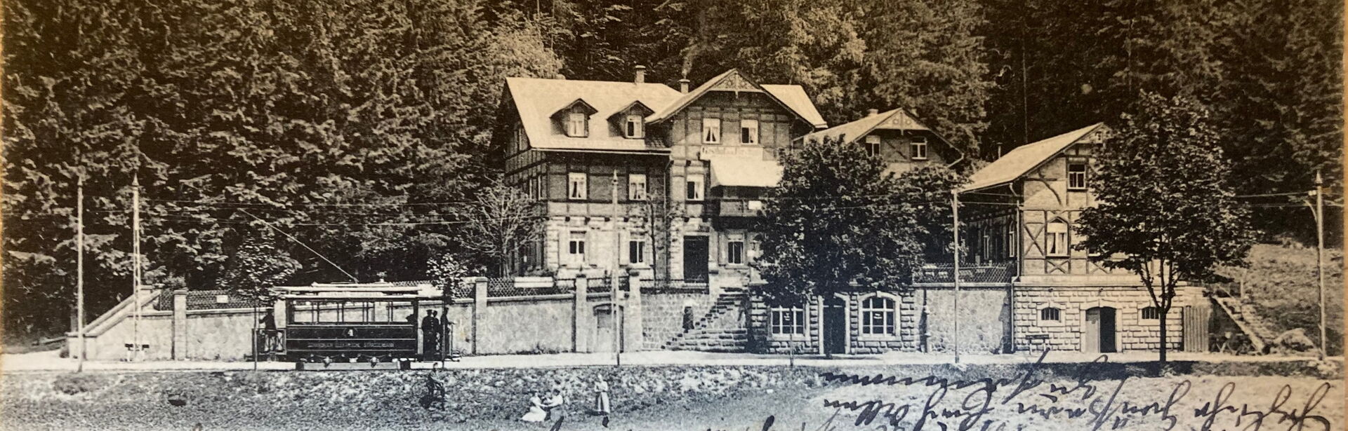 Historische Aufnahme vom Forsthaus Kirnitzschtal