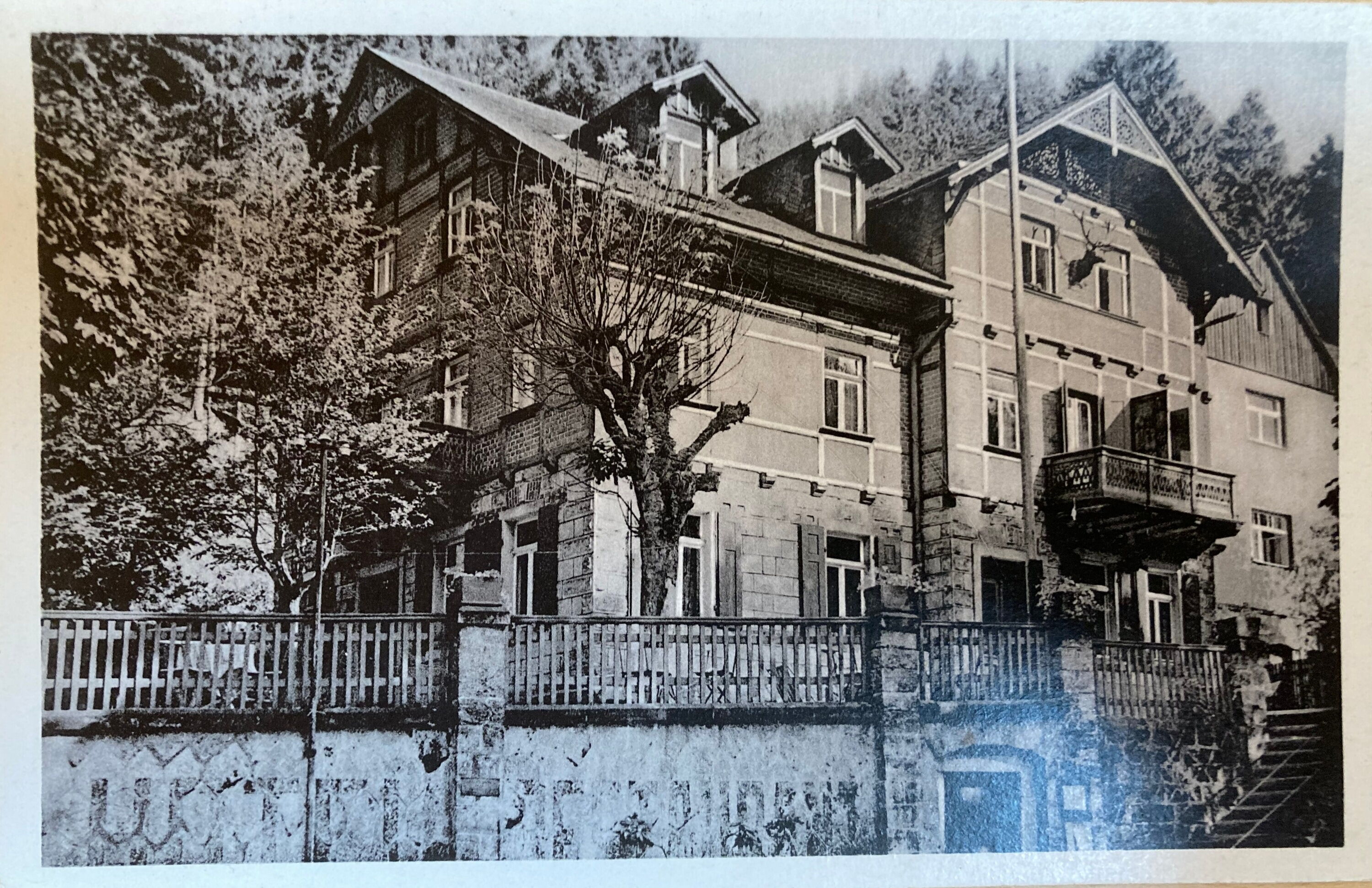 Historische Aufnahme vom Forsthaus Kirnitzschtal