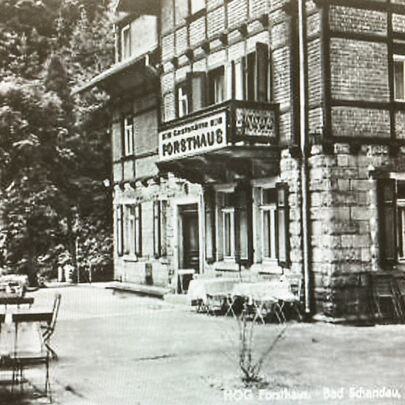 Historische Aufnahme vom Forsthaus Kirnitzschtal